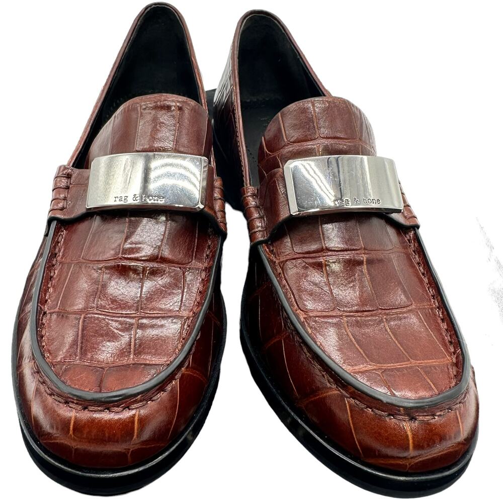 Rag & Bone Nwob Canter Loafer Crocodile Leather B… - image 6